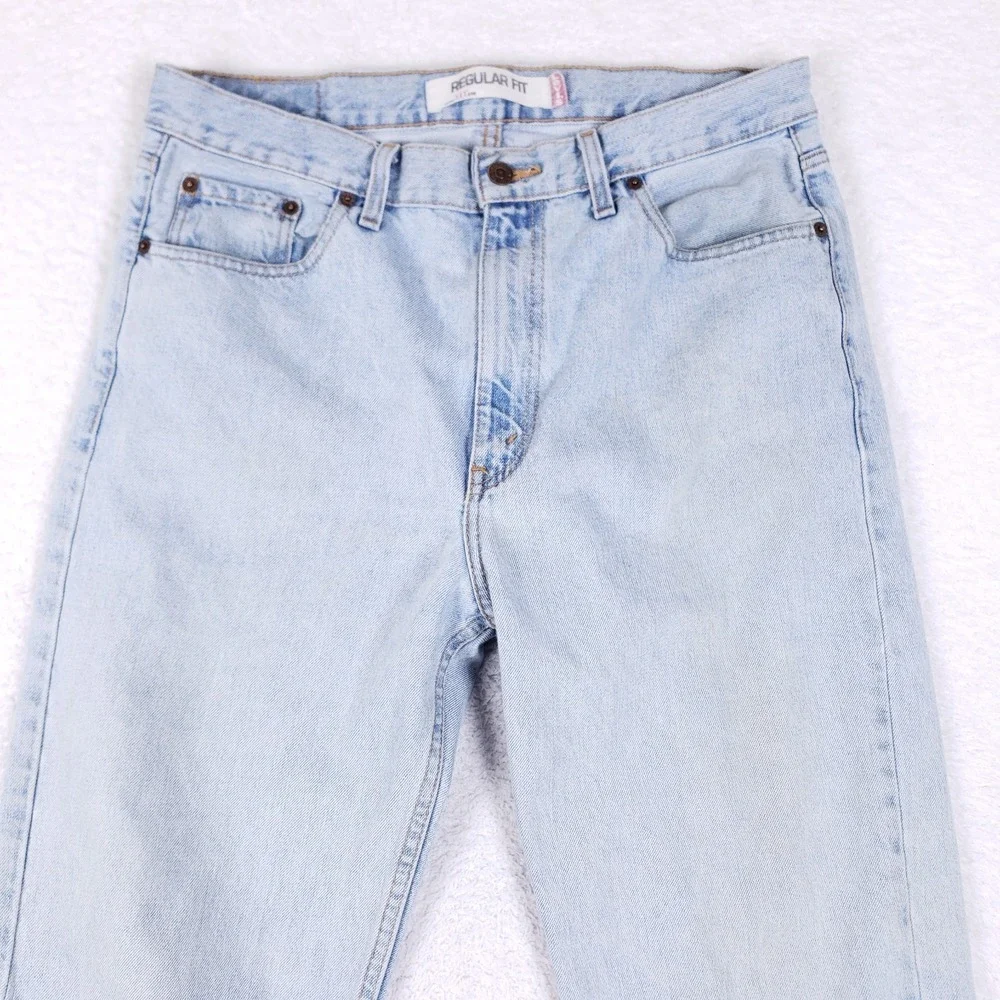 Levi's 511 Mens 36x34 Regular Fit Light Wash Jeans Cotton Vintage Argentina